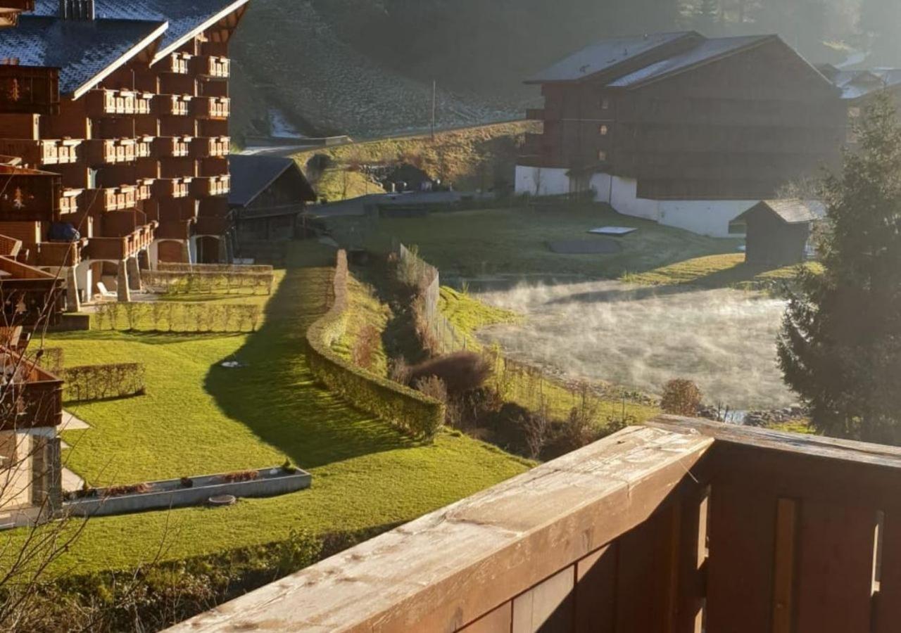 Aparthotel Mountain River Resort Val d'Illiez Bagian luar foto