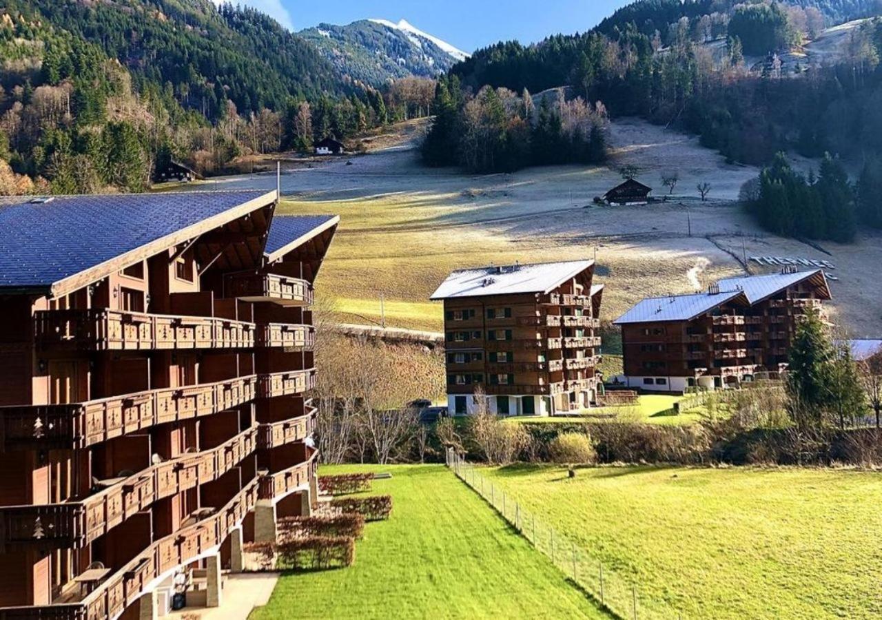 Aparthotel Mountain River Resort Val d'Illiez Bagian luar foto