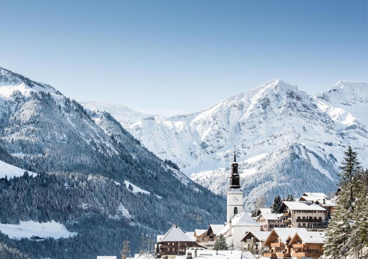 Aparthotel Mountain River Resort Val d'Illiez Bagian luar foto