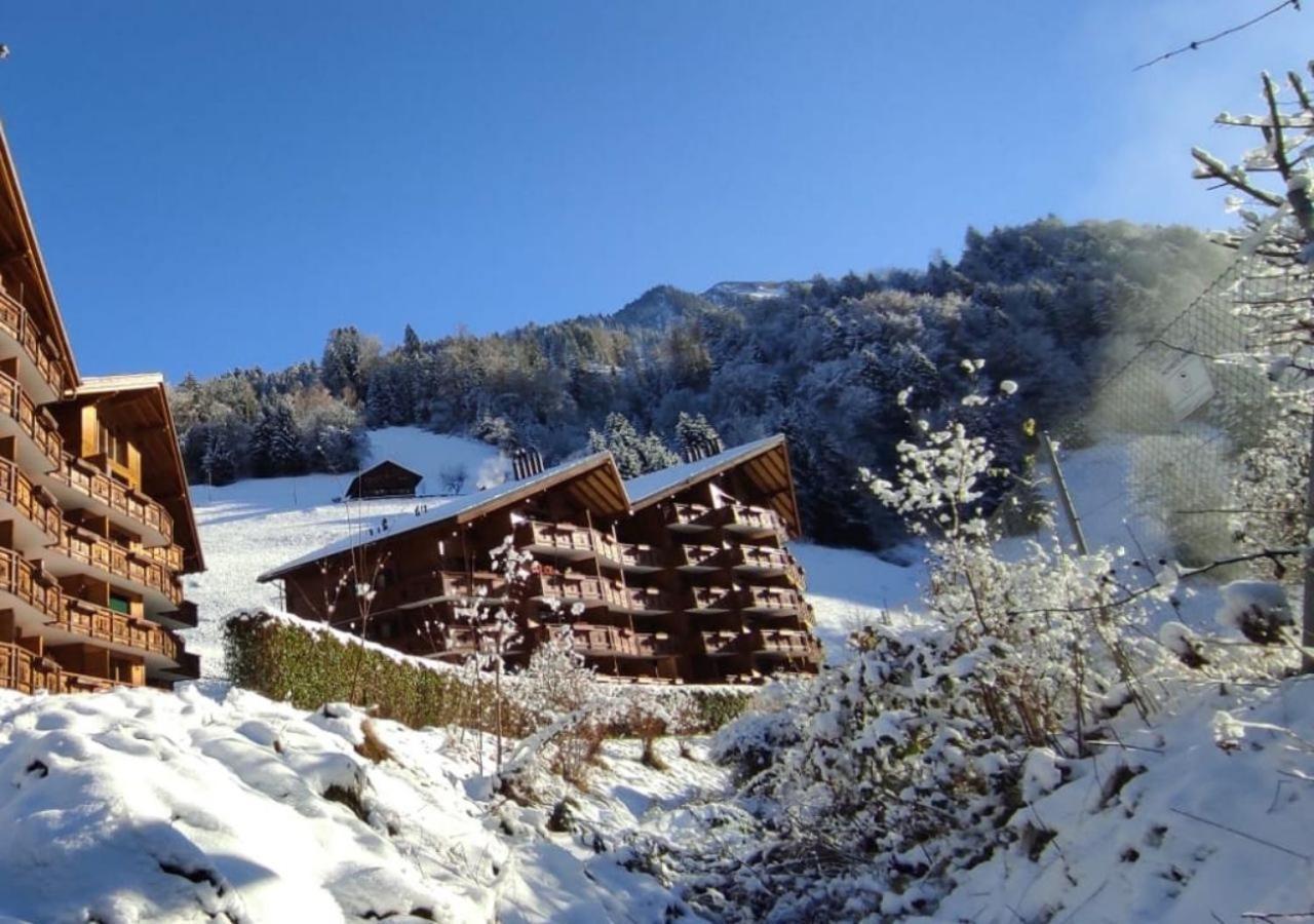 Aparthotel Mountain River Resort Val d'Illiez Bagian luar foto