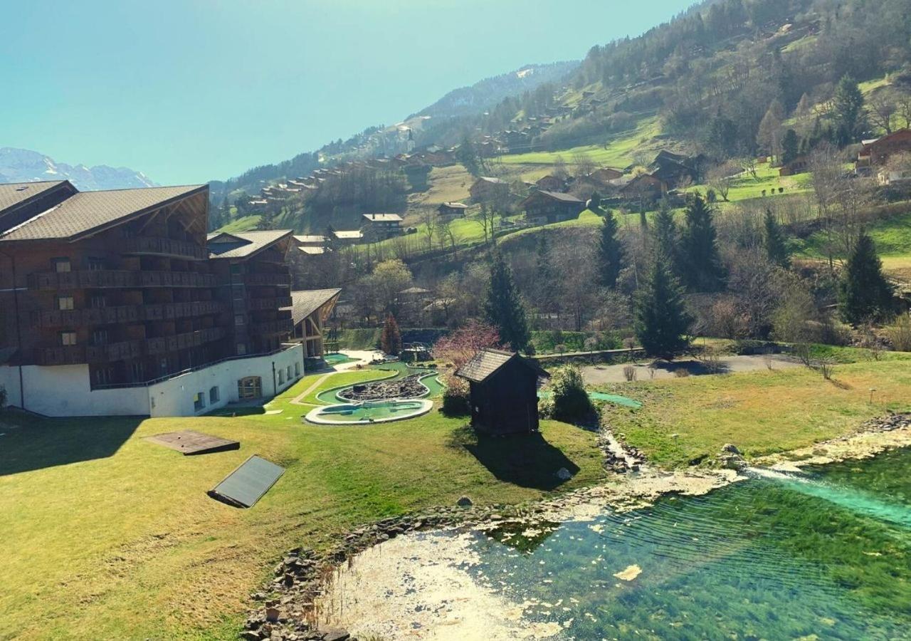 Aparthotel Mountain River Resort Val d'Illiez Bagian luar foto