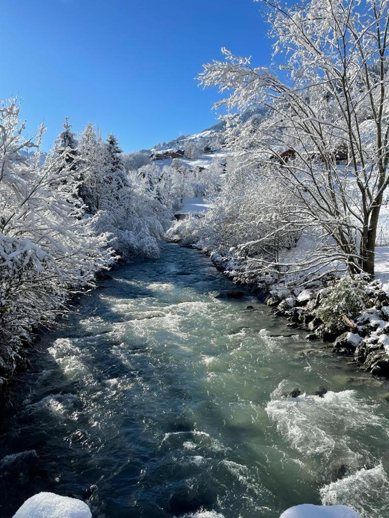 Aparthotel Mountain River Resort Val d'Illiez Bagian luar foto